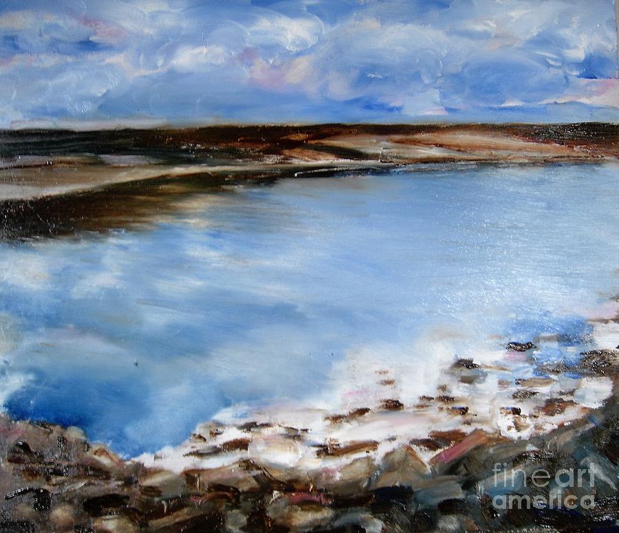How calm the Sea Painting by Angela Cartner