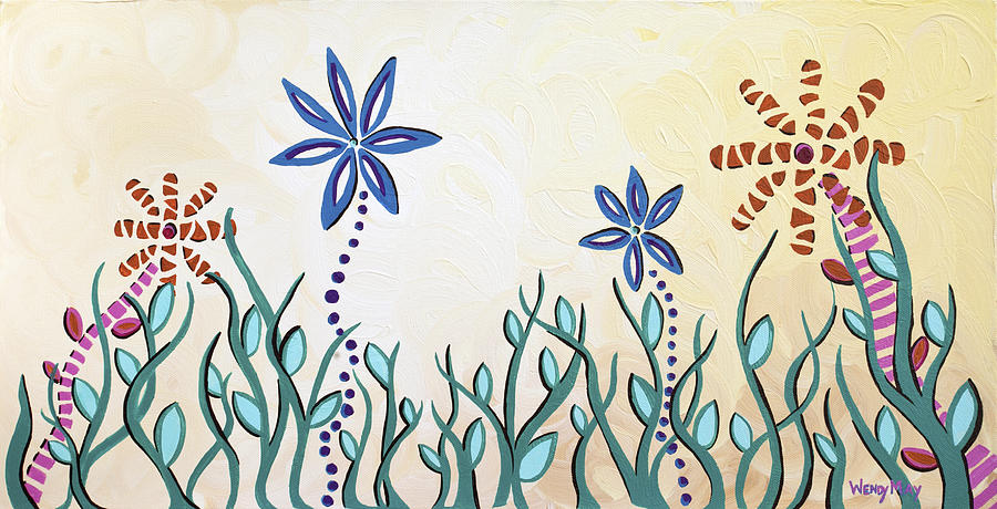 Spring Painting - How Does Your Garden Grow by Wendy May