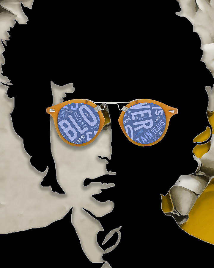 How Many Roads Bob Dylan Mixed Media by Marvin Blaine