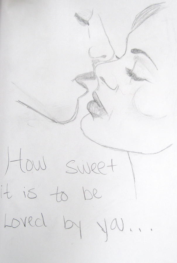 How sweet it is Drawing by Rebecca Wood