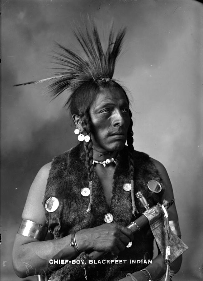 Howard King, Portrait Of Cree Indian Warrior Ca. 1900s 4 Painting