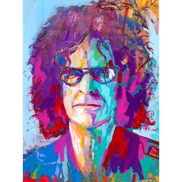 Howard Stern Painting By Dominic Mattioli   Howard Stern Dominic Mattioli 