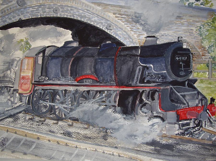 Howards Black 5 Painting by Carole Robins