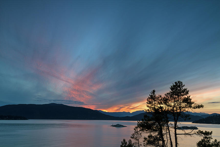 Howe Sound Sunset Photograph by Michael Russell