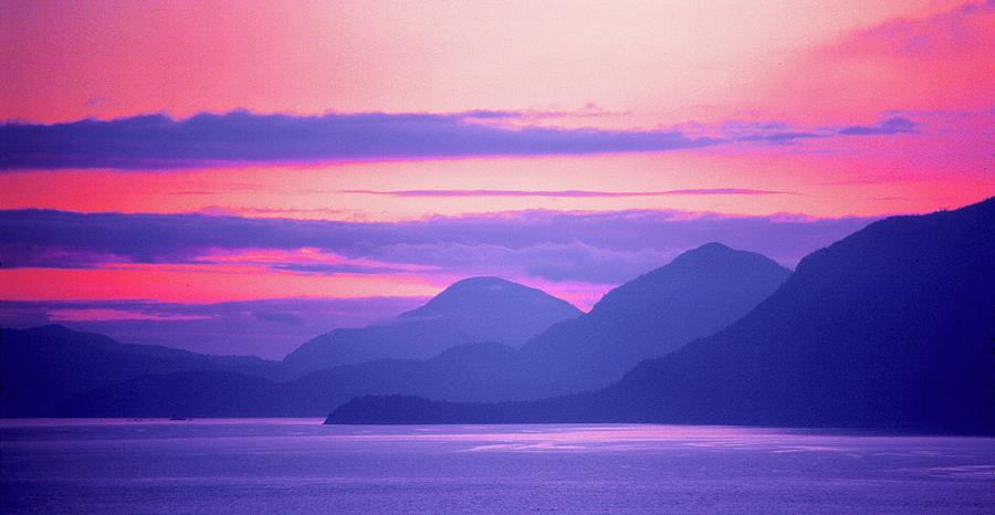 Howe Sound Sunset Three  Digital Art by Lyle Crump
