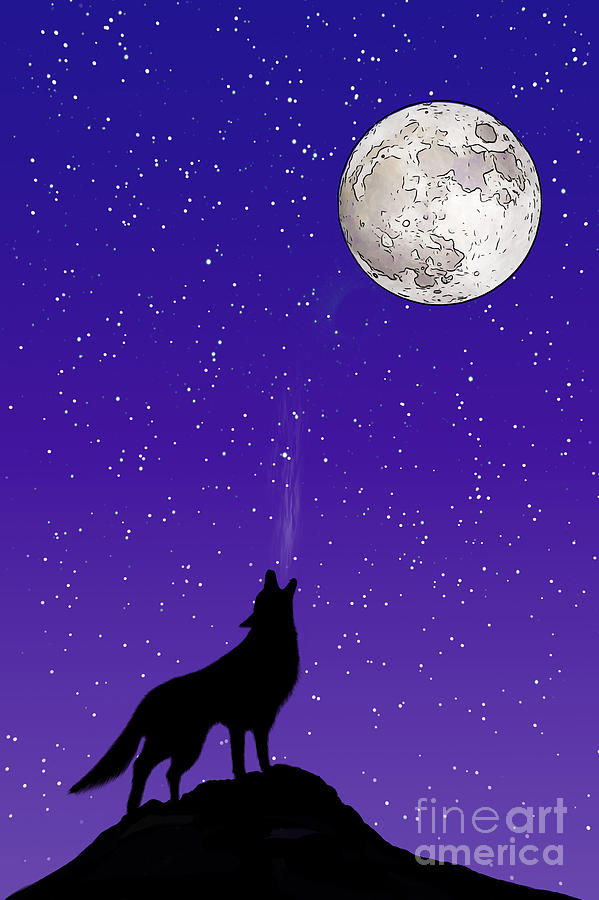Howl At The Moon Digital Art