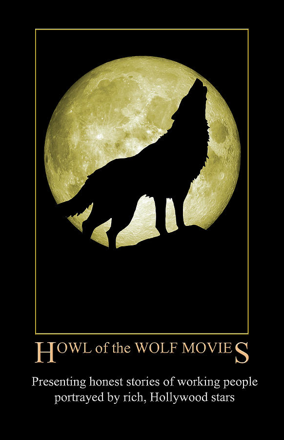 Howl of the Wolf Movies Digital Art by John Haldane