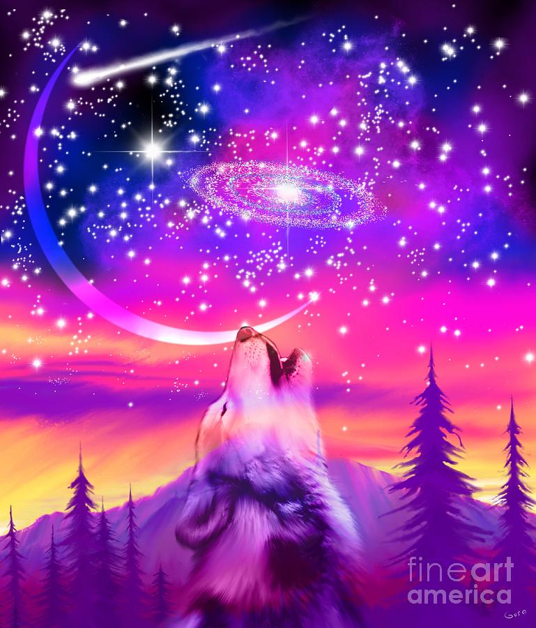 Howling at the Universe Digital Art by Nick Gustafson