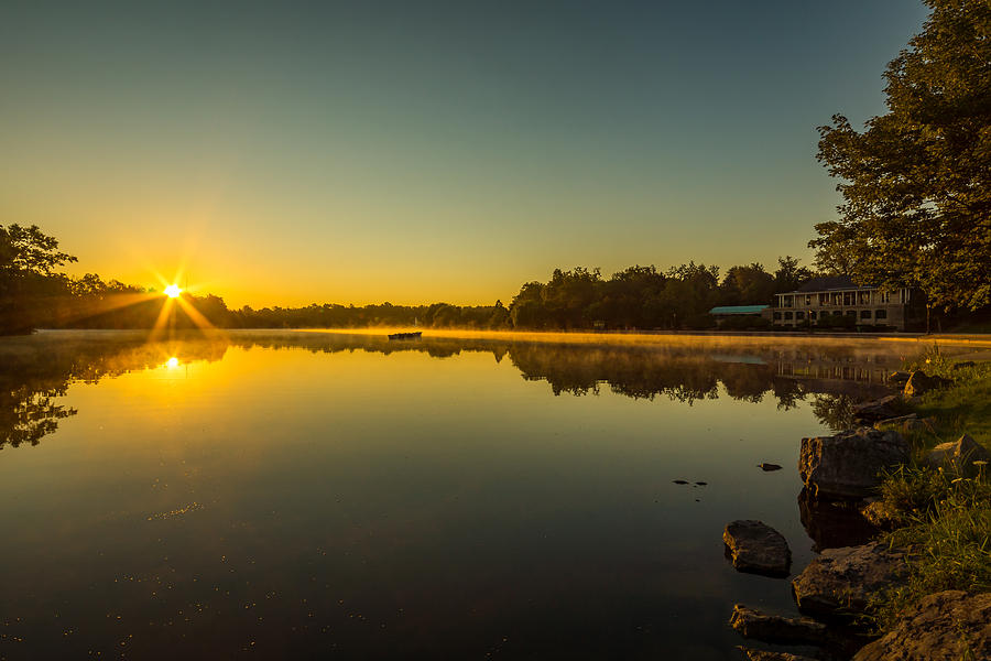 Hoyt Lake Sunrise Clear Skies n2 Photograph by Chris Bordeleau