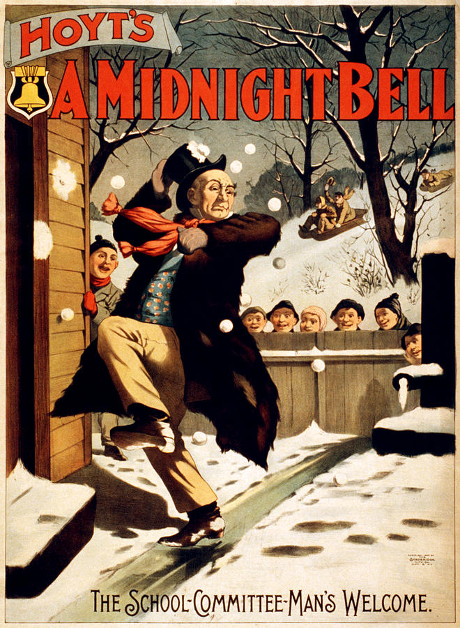 Hoyts A midnight bell, performing arts poster, 1896 Painting by Vincent Monozlay