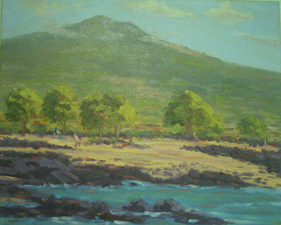 Hualalai Mountain Painting by Stan Chraminski