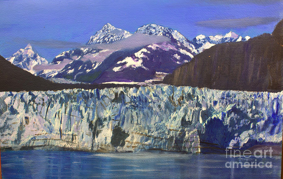 Hubbard Glacier Painting by Donna Walsh