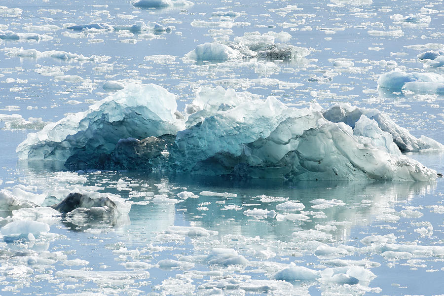 Ice Water -- Iceberg in Disenchantment Bay, Alaska Photograph by Darin Volpe