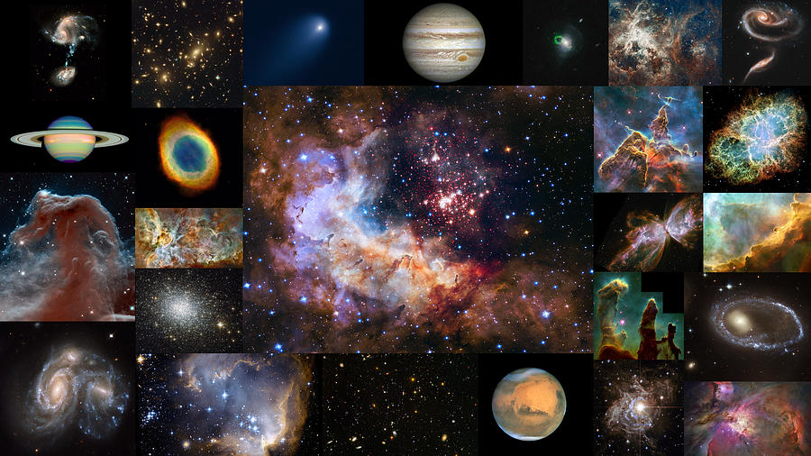 Hubble 25 - A Special 25th Anniversary Montage 1 Photograph by Eric Glaser