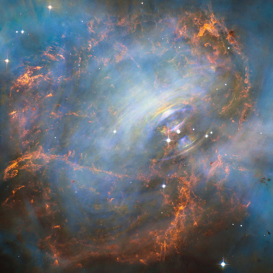 Hubble Captures the Beating Heart of the Crab Nebula Photograph by Eric Glaser