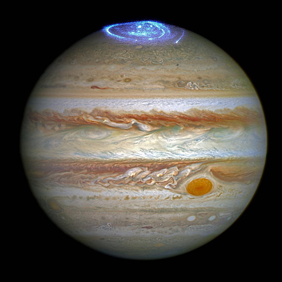 Hubble Captures Vivid Auroras in Jupiters Atmosphere Photograph by Eric Glaser