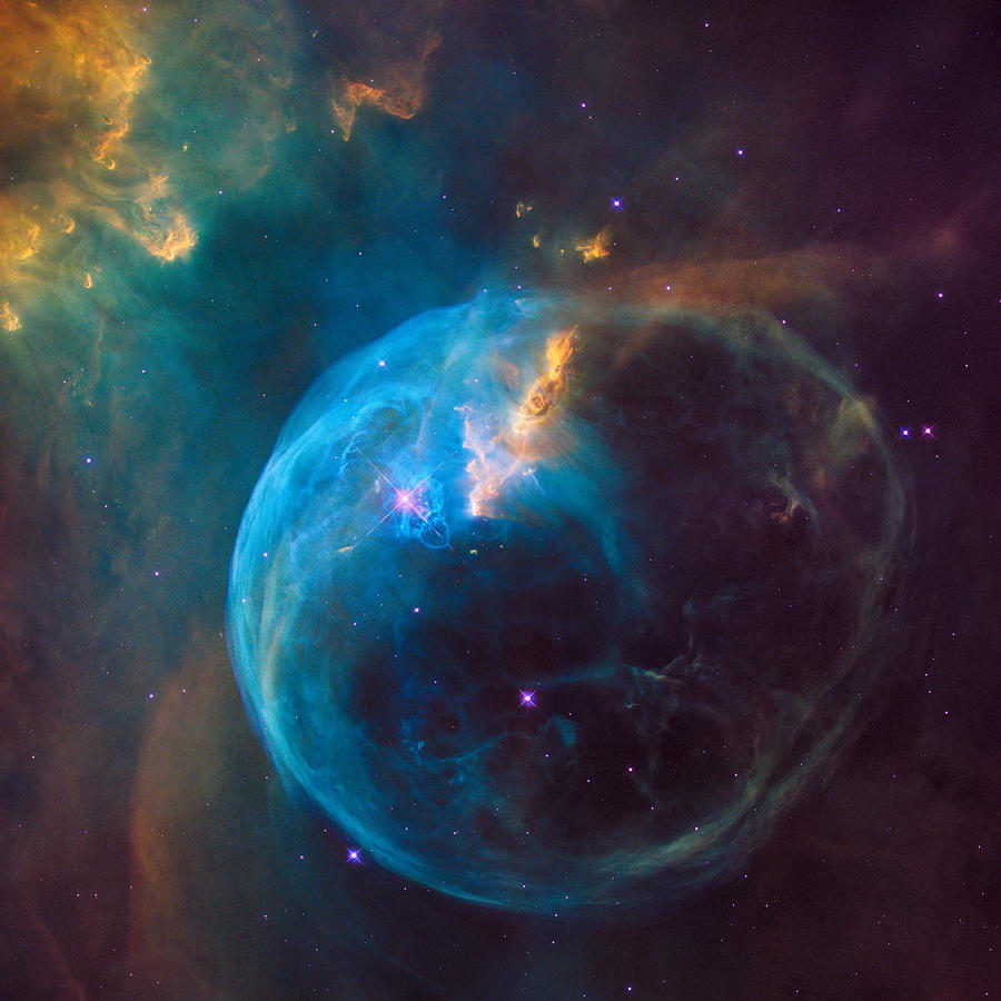 Hubble Sees a Star Inflating a Giant Bubble Photograph by Eric Glaser