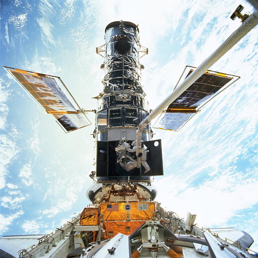 Hubble Servicing Photograph by Nasa