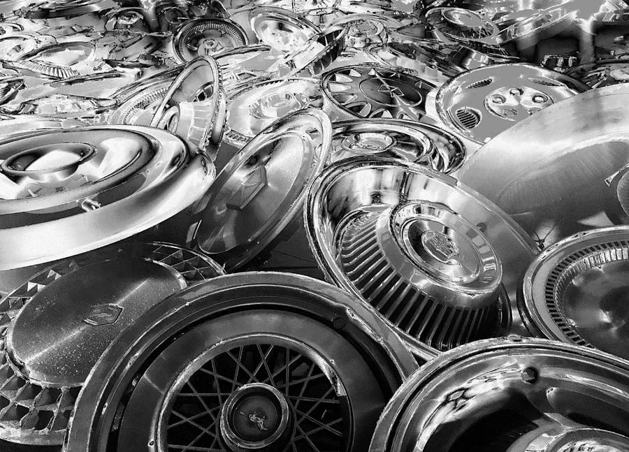 Hubcaps, Hubcaps, Hubcaps Photograph by Maxwell Krem