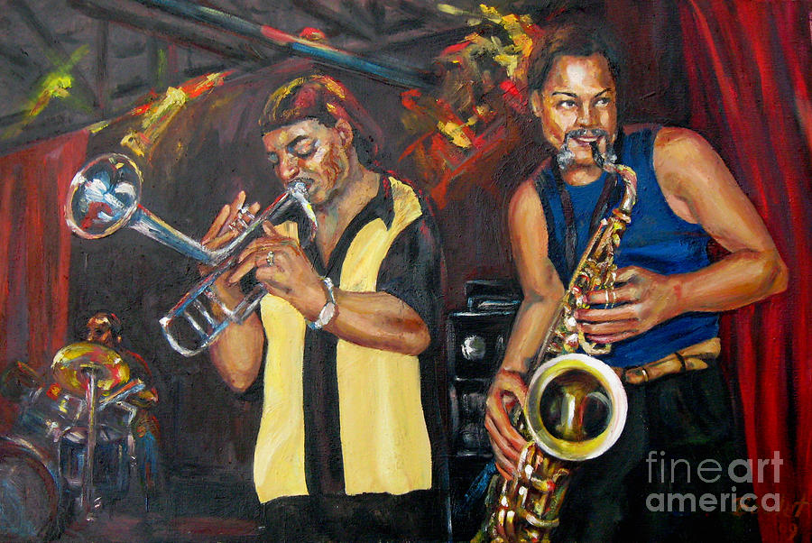 Hud N Lew/ The DaddyO Brothers Painting by Beverly Boulet