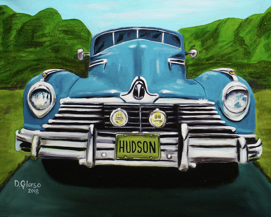 Hudson Blue Painting by Dean Glorso