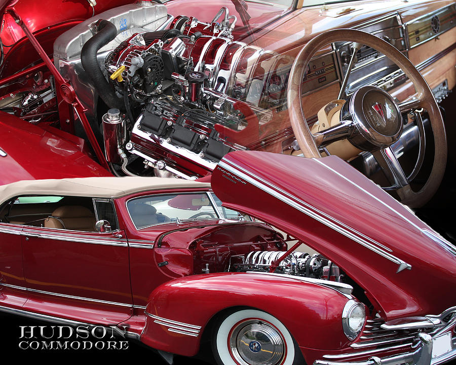 Car Photograph - Hudson Commodre Red by Andre  Persun