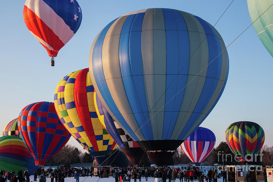 Hudson Hot Air Balloon Festival 2018 Perfect Launch Photograph by Wayne Moran