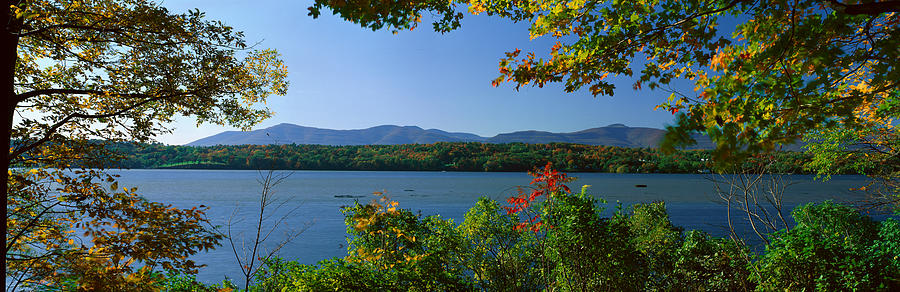 Hudson River In Autumn, Rhinebeck, New Photograph by Panoramic Images