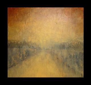 Abstract Painting - Hudson by Vanessa Grant Abstract Painting - Hudson by Vanessa Grant