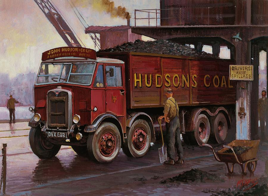Hudsons coal. Painting by Mike Jeffries