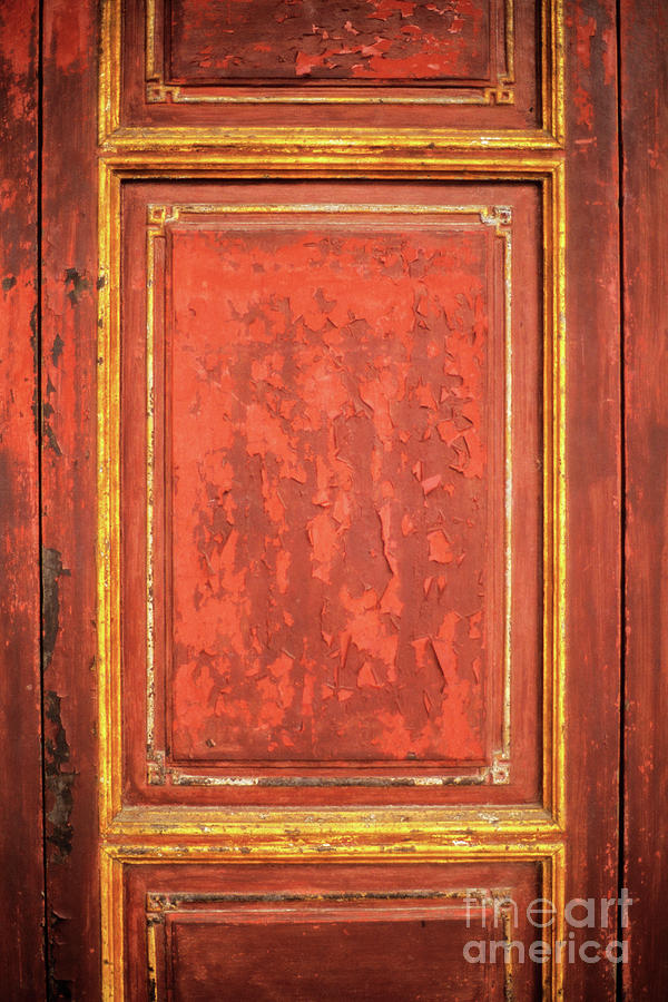 Hue Imperial Citadel Red Door Photograph by Rick Piper Photography