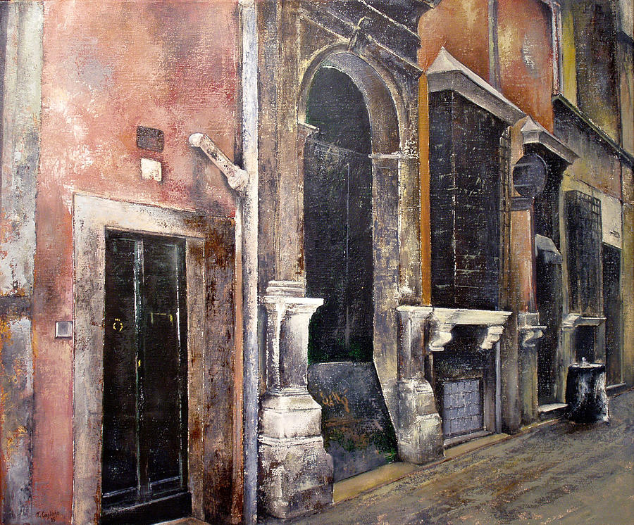 Huellas del pasado-Roma Painting by Tomas Castano