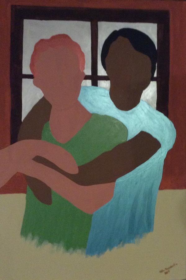 Hug Me Painting by Erika Jean Chamberlin