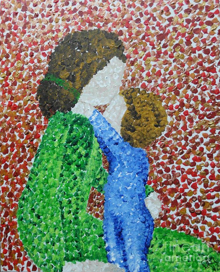 Mothers Day Painting - Hug me Mommy by Dawn Plyler