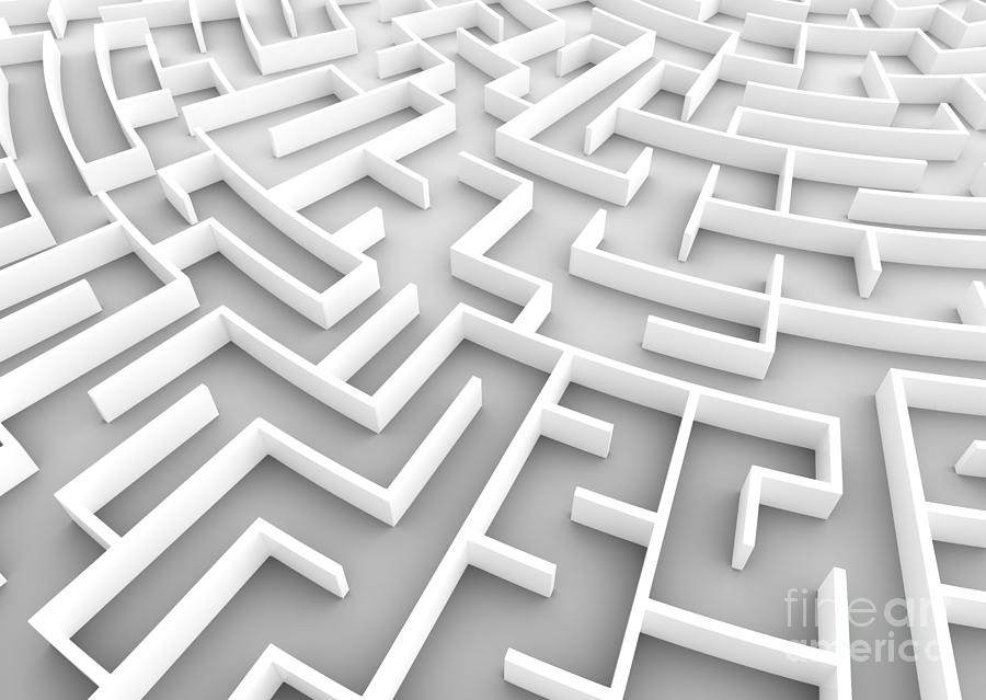 Huge maze. Business strategy concepts, challenge, problem solving etc. Photograph by Michal Bednarek