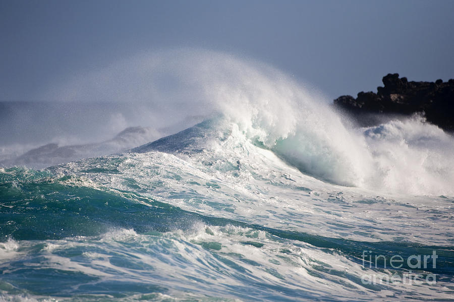 Winter Photograph - Huge Winter Wave by Ron Dahlquist - Printscapes