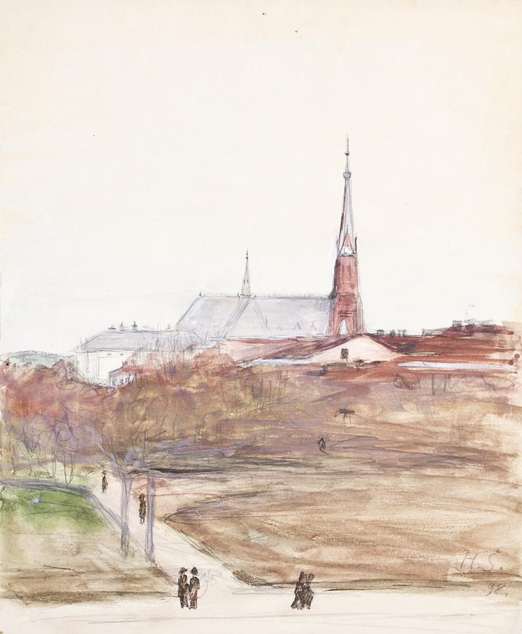 Hugo Simberg Vyborg Cathedral Painting by MotionAge Designs