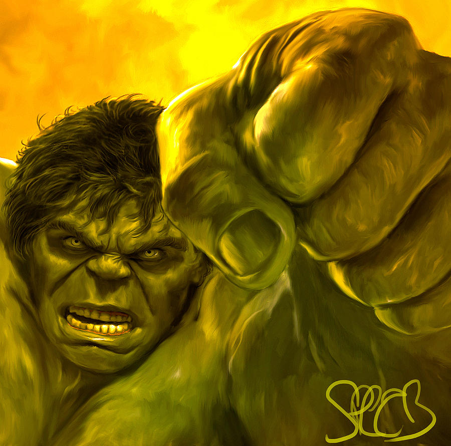 Hulk Painting by Mark Spears