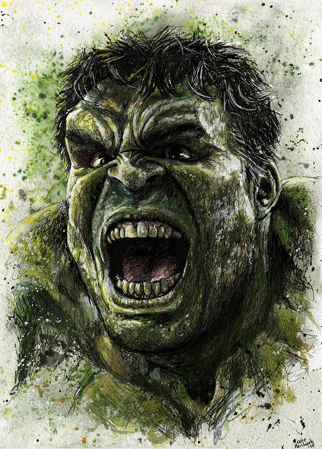 Hulk Painting By Nate Michaels