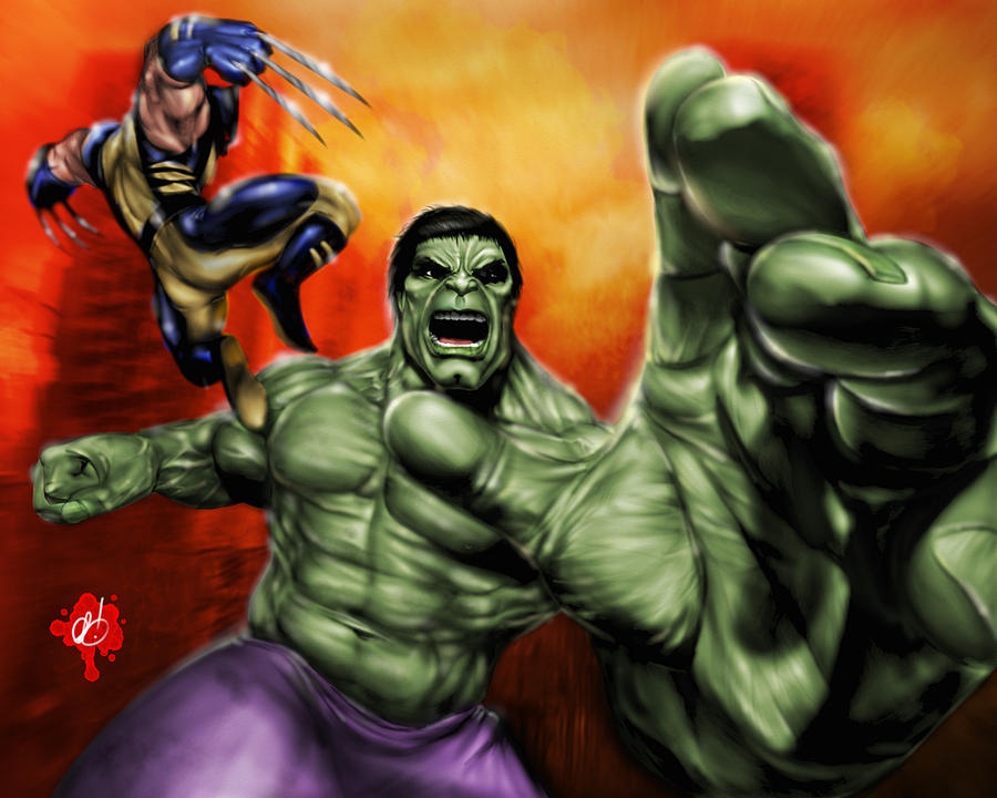 Hulk Painting by Pete Tapang