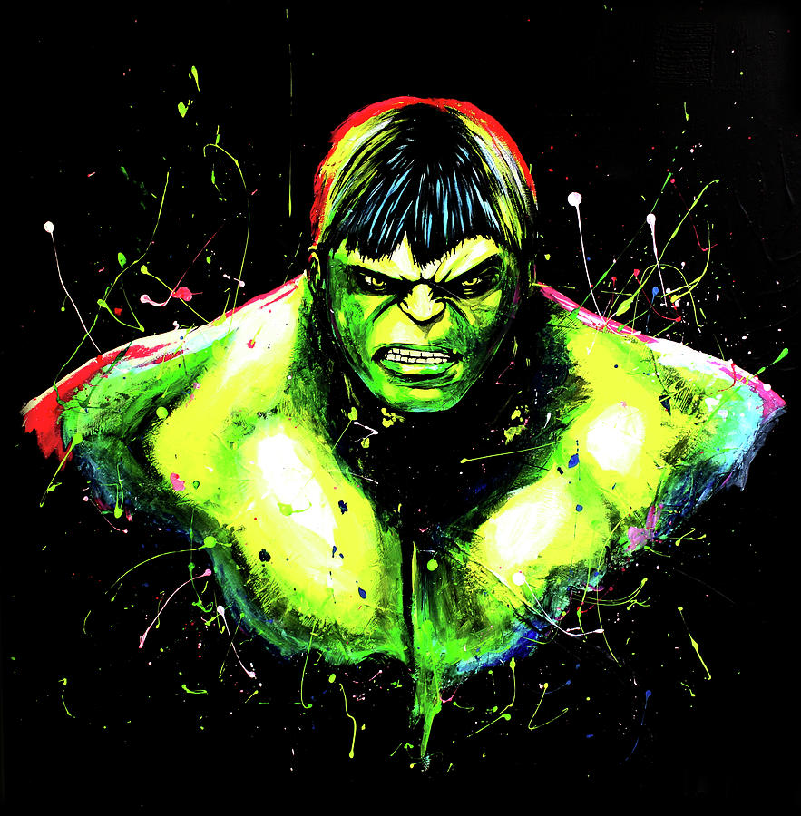 Hulk Unleashed Painting By Kelly Renken