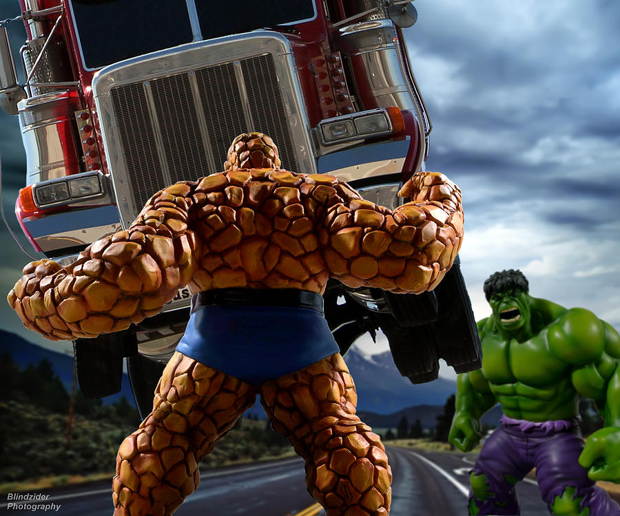 Hulk vs. Thing - Round 1 Photograph by Blindzider Photography