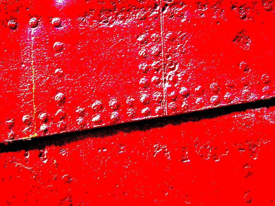 Abstract Photograph - Hull Plate Abstract Enhanced by Ben Freeman