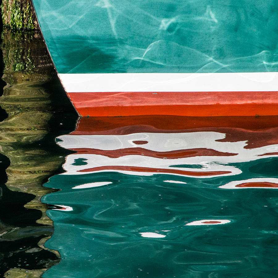 Hull Reflection - Teal and Orange Photograph by George Salter - Fine ...