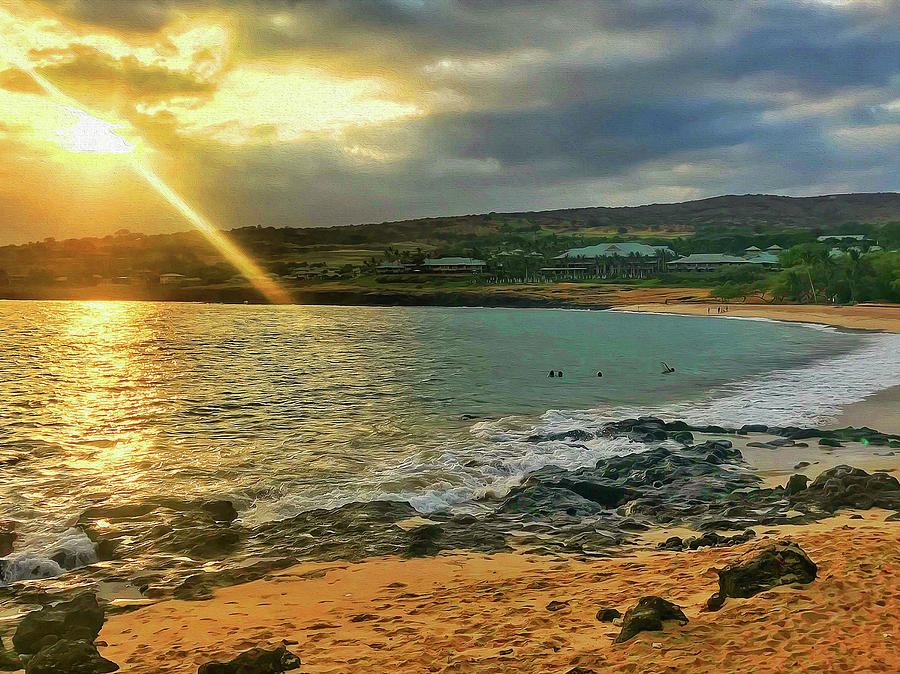 Hawaii Photograph - Hulopoe Sunset by Chip Evans Hawaii Photograph - Hulopoe Sunset by Chip Evans