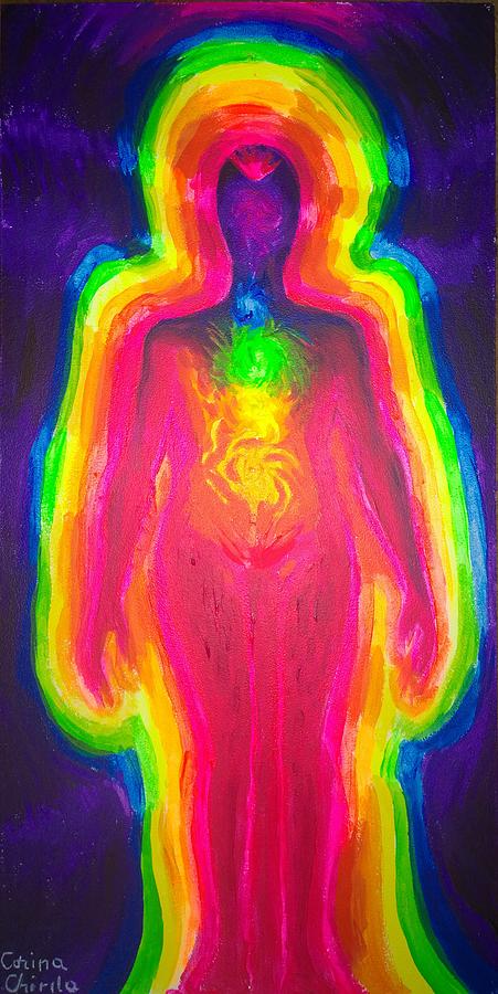 Human Bioenergy In Chackra And Aura Painting By Chirila Corina Fine