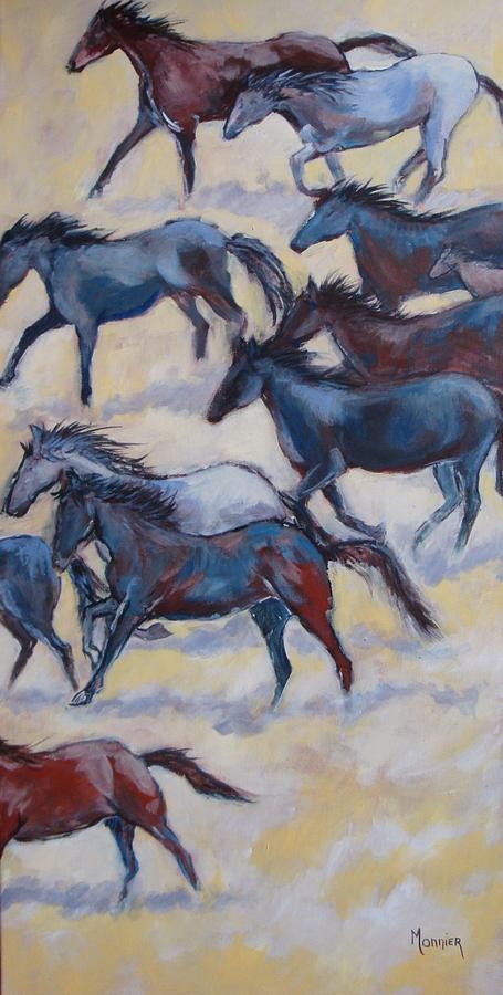 Horse Painting - Humans first painting topic  by Cathy MONNIER