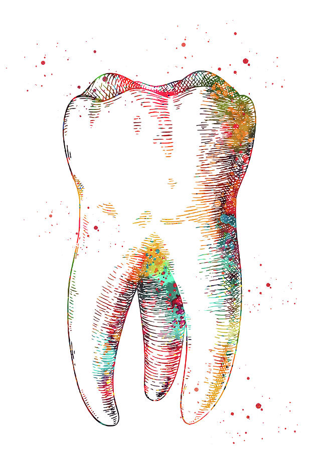 Human tooth Digital Art by Erzebet S - Pixels