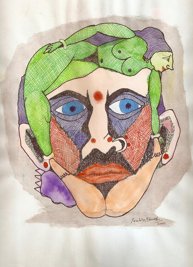 Nature Painting - HumanFace by Umesh UV