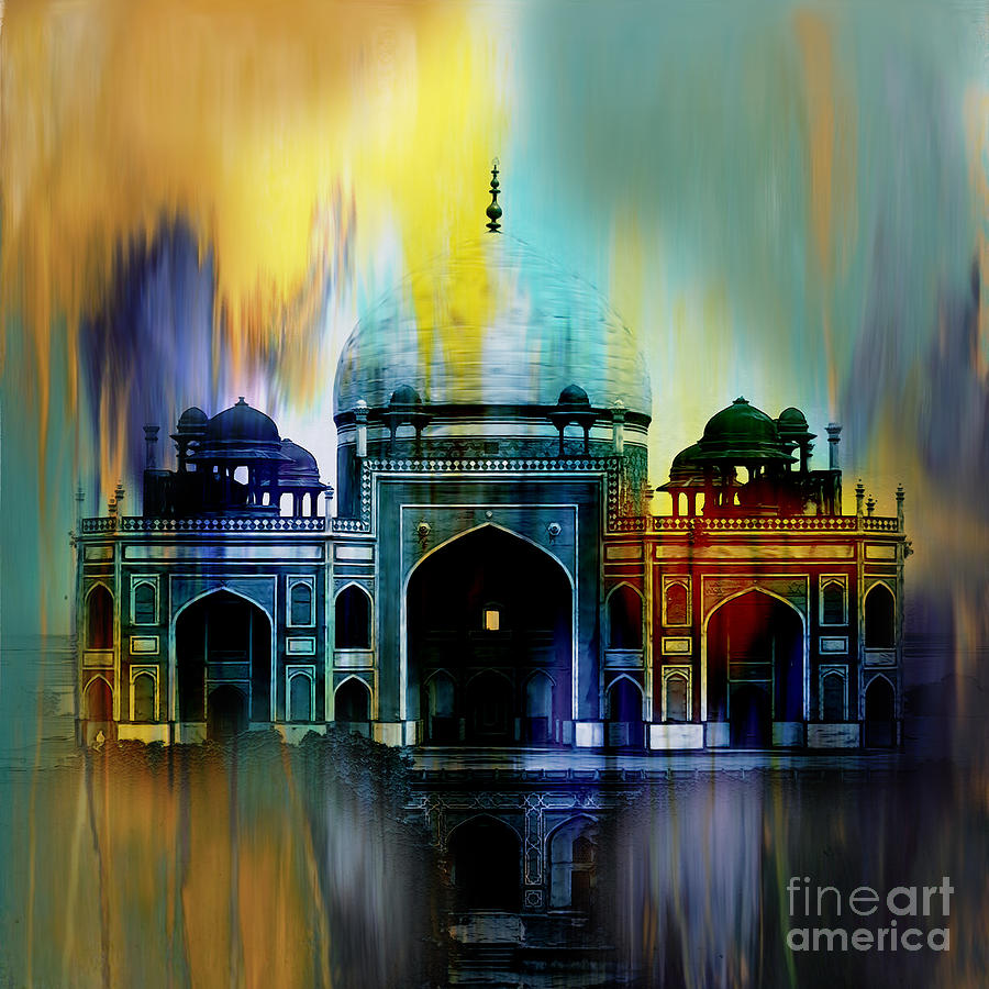 Humayun Tomb 02 Painting by Gull G